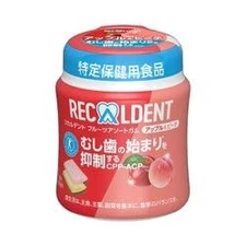 Mondelez Recaldent Apple & Peach Bottle 135.2G X 6_