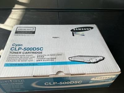 Genuine Samsung CLP 500D5C, Cyan Toner, for Samsung CLP 500, 550 Series EB0899