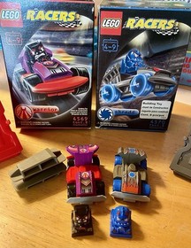 LEGO Racers 4569 Warrior 4570 Shredd Open Boxes With Instructions And Stickers.