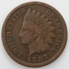 1887 (P) Good GD Indian Head Penny Cent C317