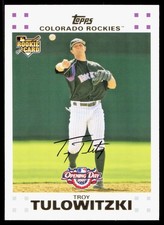 2007 Topps Opening Day #163 Troy Tulowitzki RC Rookie Card Rockies. rookie card picture