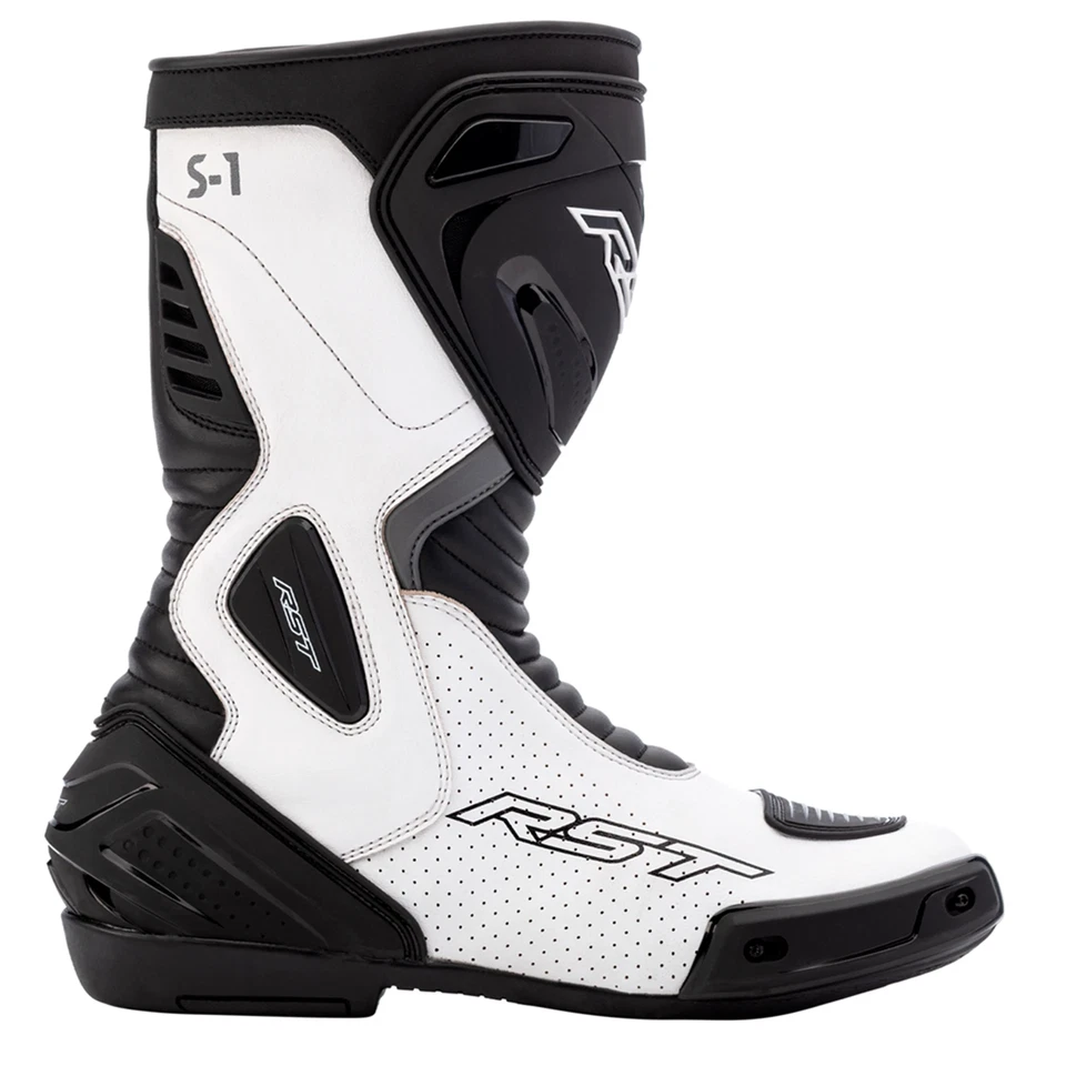 RST S1 Motorcycle Motorbike Boots Men's White
