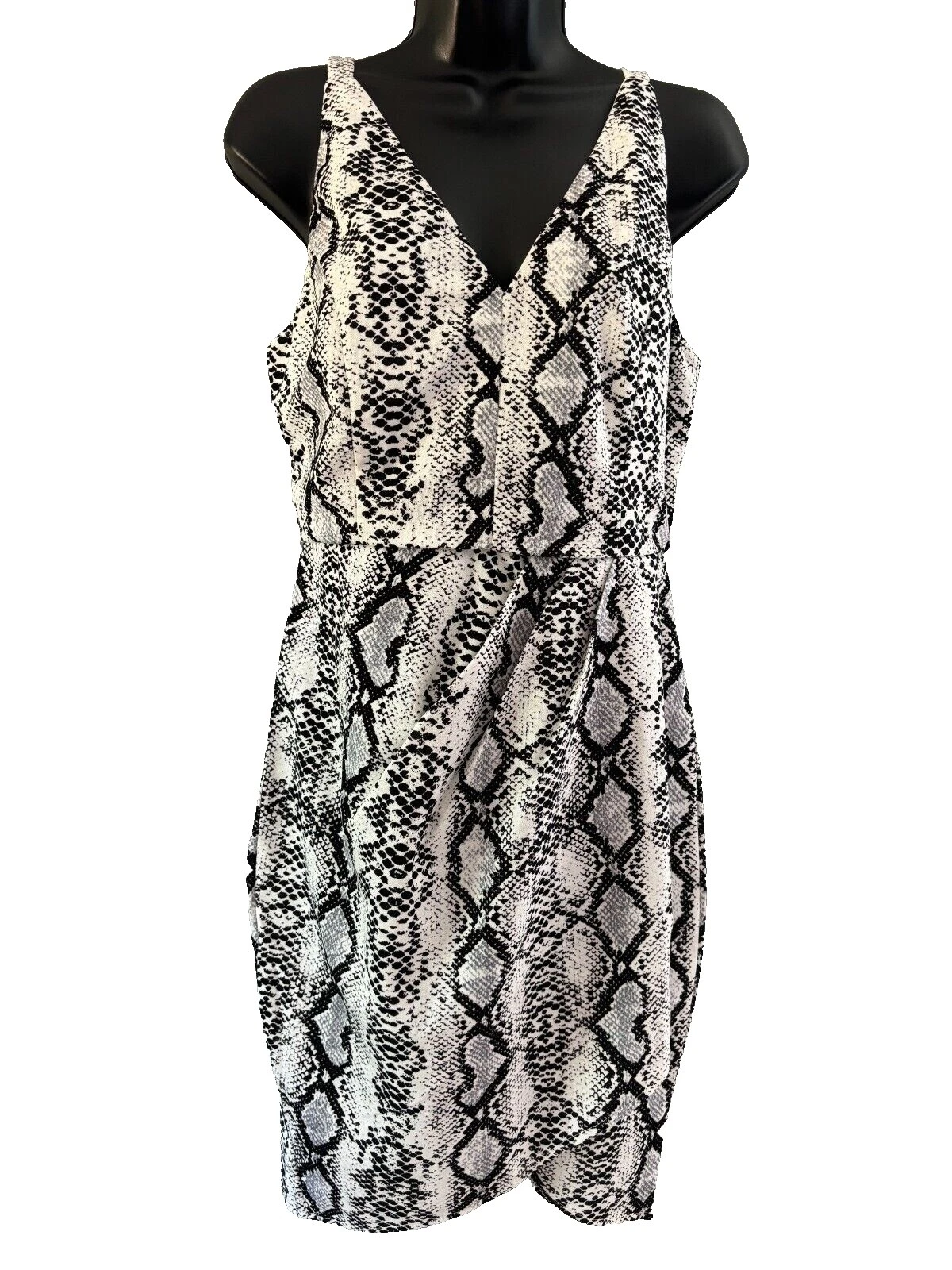 Vestidos de festa/coquetel Geométrico Wrap