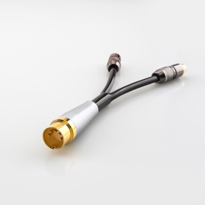 15cm Vergoldet 5Pin Din Männlich bis 2x RCA Buchse Audio Kabel für B&O Naim Quad