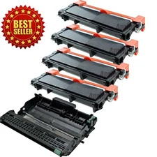 4 TN660 + 1 DR630 Toner Drum for Brother MFC-L2700DW MFC-L2740DW DR660 Printer