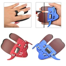 DECUT Archery Finger Guard Tab Guard Glove Protector Gear LH RH Aluminum Hunting