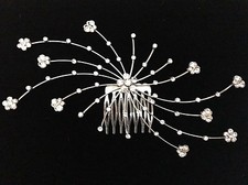 Large Crystal Hair Comb - Prom Bridal Formal Hair Clip Headpiece