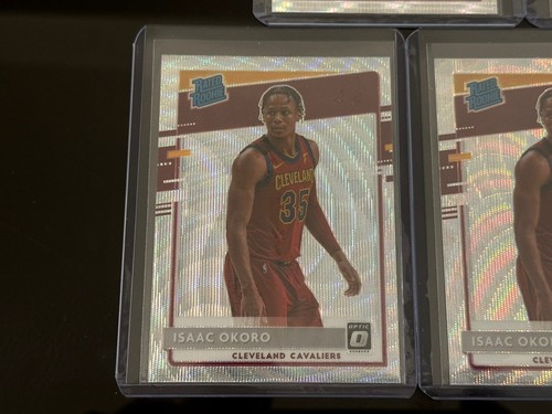 2020-21 Donruss Optic #155 Isaac Okoro Silver Wave & Silver Pulsar Prizm Lot (7) - Picture 5 of 8