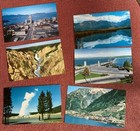 6 Northern Pacific Railway Postcards Parks YELLOWSTONE NORTH COAST VISTA DOME — photo 1