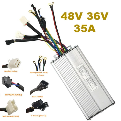 48V 36V 35A Ebike Electric Bicycle Controller For 1500W 1000W Brushless Motor