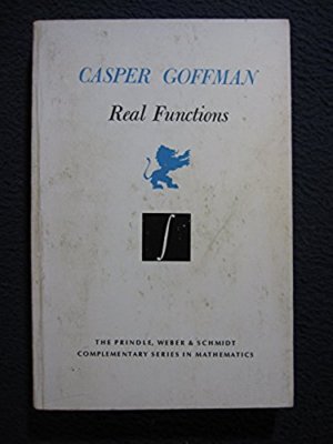 Real Functions- (Volume Eight) [Paperback] [Jan 01, 1953] Casper ...