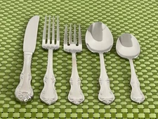 Wallace ASHFORD Stainless Glossy 18/10 China Scrolls NEW Choice Flatware E67N