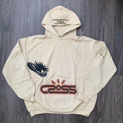 Travis Scott Cactus Jack Motor Sport Hoodie Sand (CJJ6-HS14) Men XXL 2XL NEW