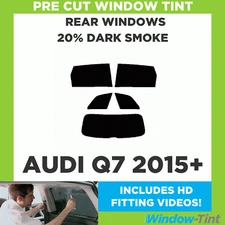 For Audi Q7 2015+ Pre Cut Window Tint Kit 20% Dark Rear Car Tinting Film