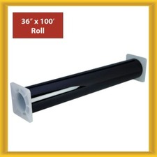 Tview 35 Window Tint Film Roll 2 Ply 1.0mil 100ft X 36in Black - New