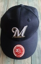 Milwaukee Brewers Team MLB OC Sports Youth Baseball Hat Navy Adjustable