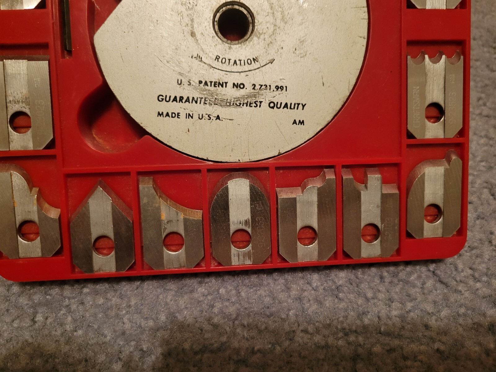 Craftsman molding head cutter set 18 cutters 932003 PreOwned eBay