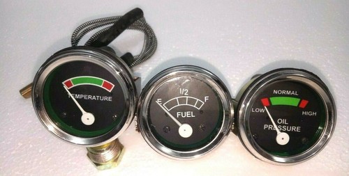 Ford Trattore 8N 9N 2N - Contagiri Temp. Olio Volt Gaugex Lunette Cromate ME - Foto 9