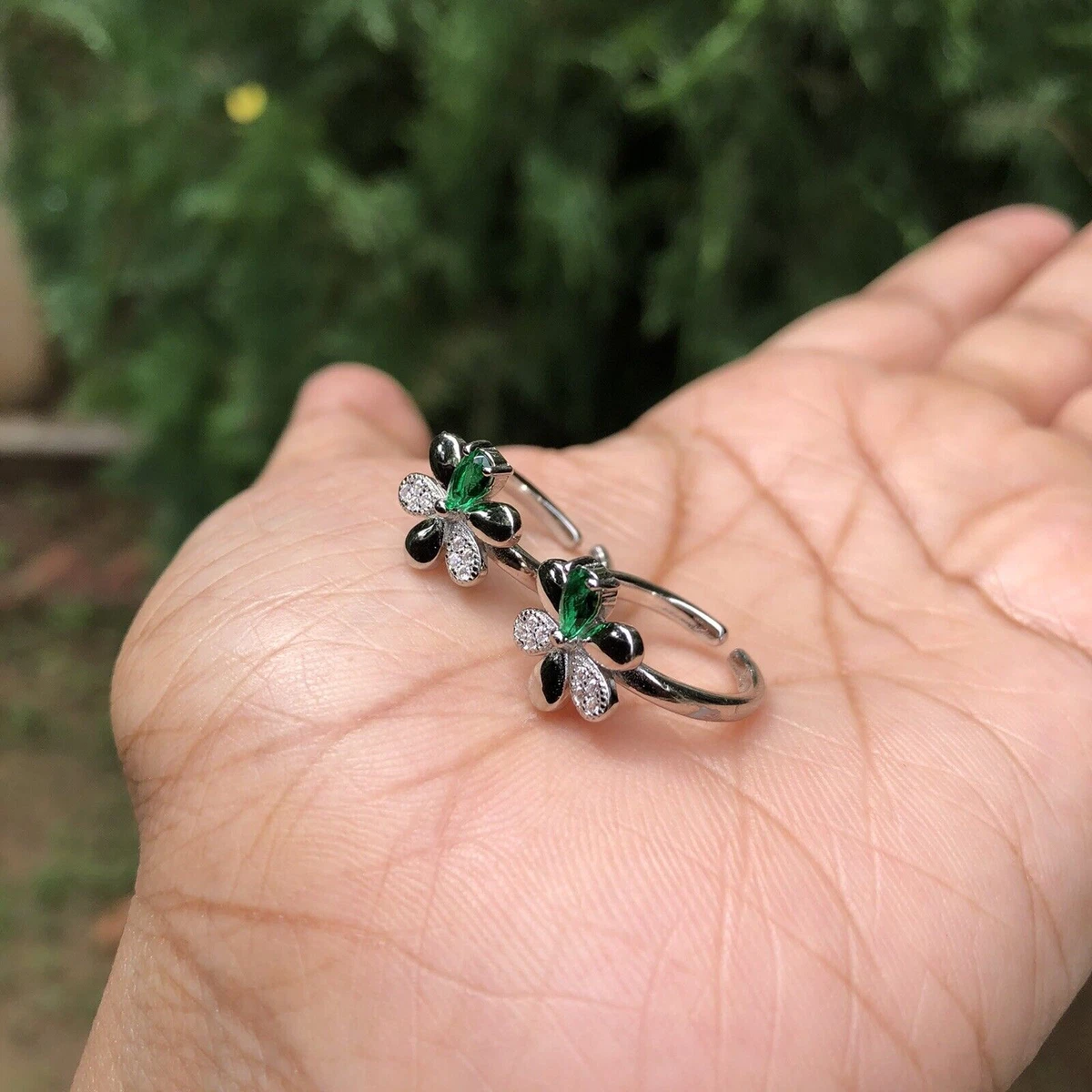 Emerald toe ring deals