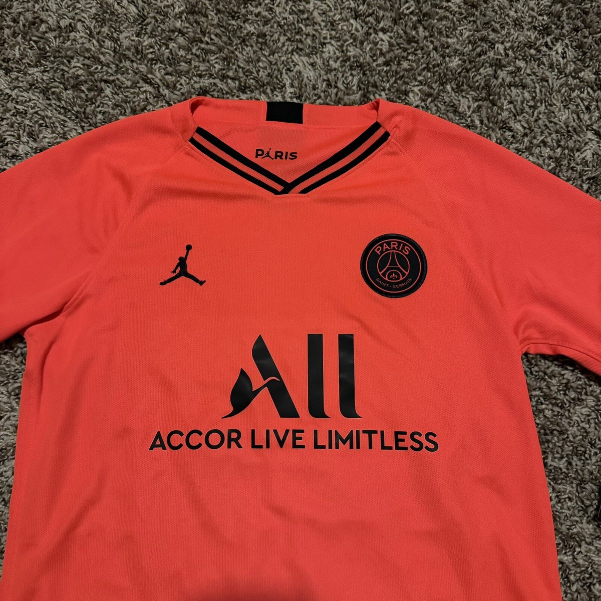 Jordan Paris Saint-Germain PSG 2019/2020 Soccer Jersey Away AJ5816