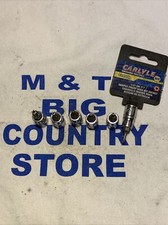 Carlyle Tools 1/4" Drive 6pc Tamper Proof Star Bit Sockets T7-T27