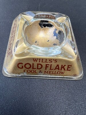 Wills's Gold Flake Imperial Tabak Zigaretten Raucher Rauchen Kneipe Aschenbecher