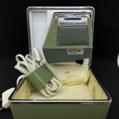 Vintage Swiss Machine Shaving Rex Riam Original Barbers With Box Art Deco Green - Picture 18 of 24
