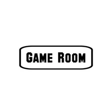 Sign Game Room Door Windows Wall Vinyl Decal Sticker for Home Office Store Decor