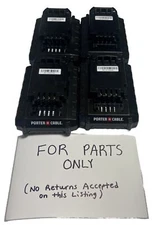 (4) PORTER CABLE PCC681L 20 Volt Max Li-Ion 1.3AH Battery Packs (FOR PARTS ONLY)