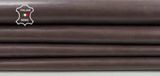 BROWN STONE Italian Goatskin Goat leather hide hides 2 skins 7+sqf 0.8mm #C3344