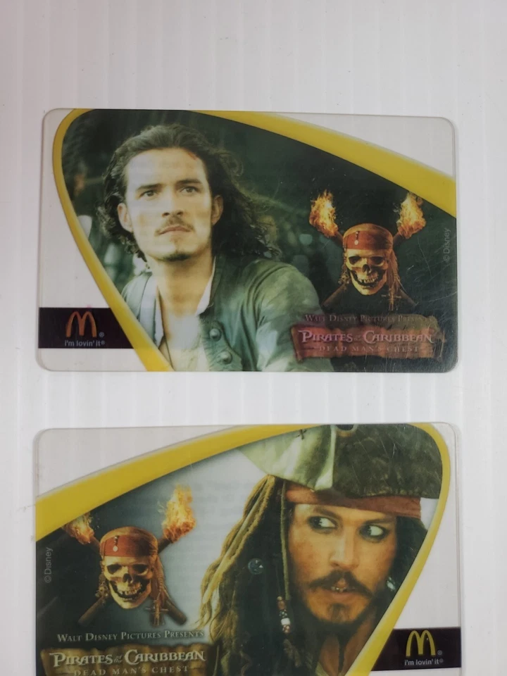 Vintage Mcdonald's Arch Card Lot, Pirates of the Caribbean, Johnny Depp, Disney - Image 4 of 4