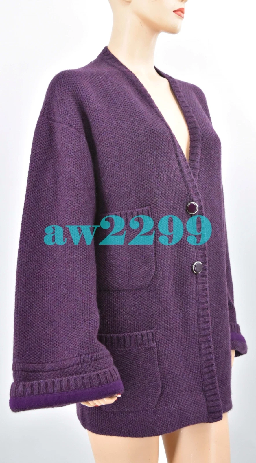 CAPPOTTO GIACCA CHANEL 07A NUOVO CON ETICHETTE PIÙ RICERCATO 100% CASHMERE FR 42 FR 44 LG