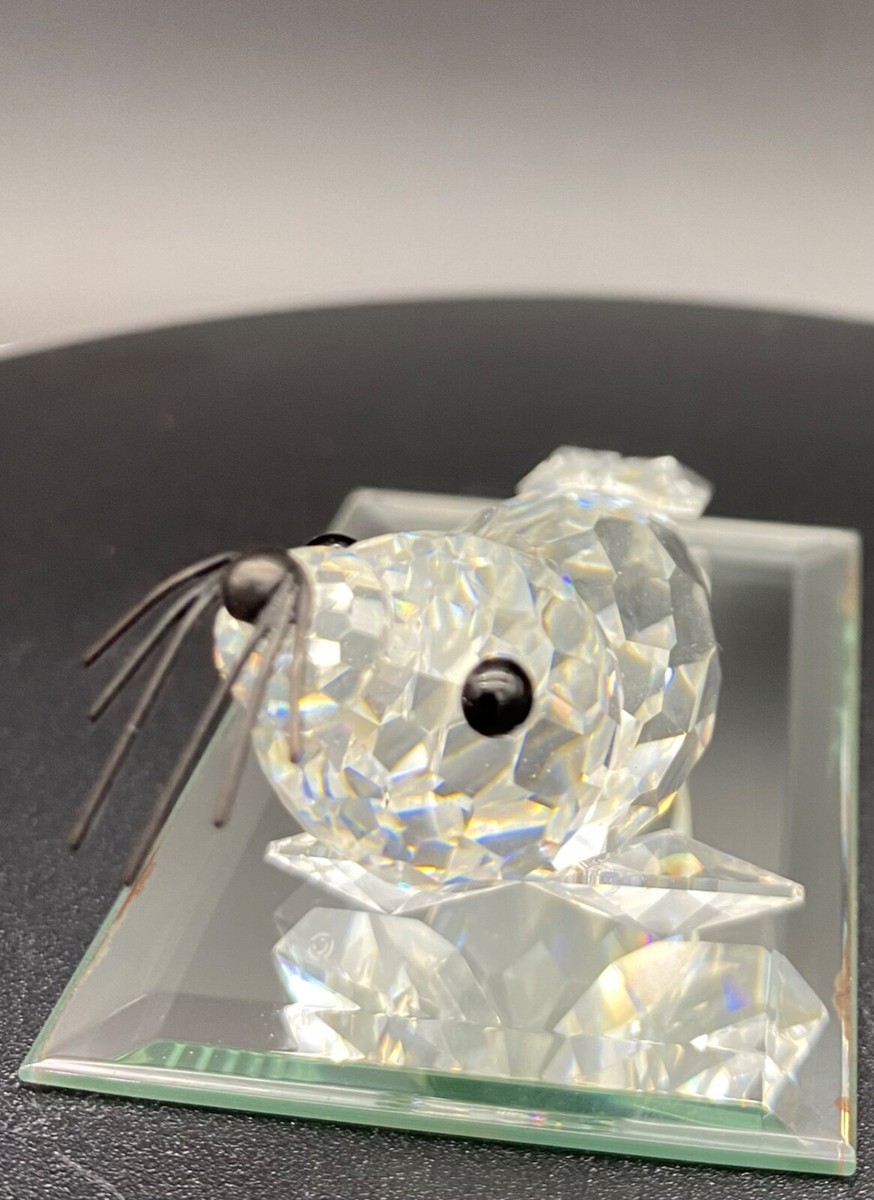Swarovski Silver Crystal Art 7646 NR 085 000 Seal w/ 6 Whiskers