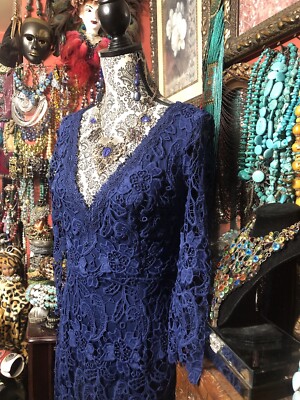Beautiful Dress By Saved By The Dress Royal Blue NWT Crochet Lace Dress L | eBay Beautiful Dress By Saved By The Dress Royal Blue NWT Crochet Lace Dress L | eBay