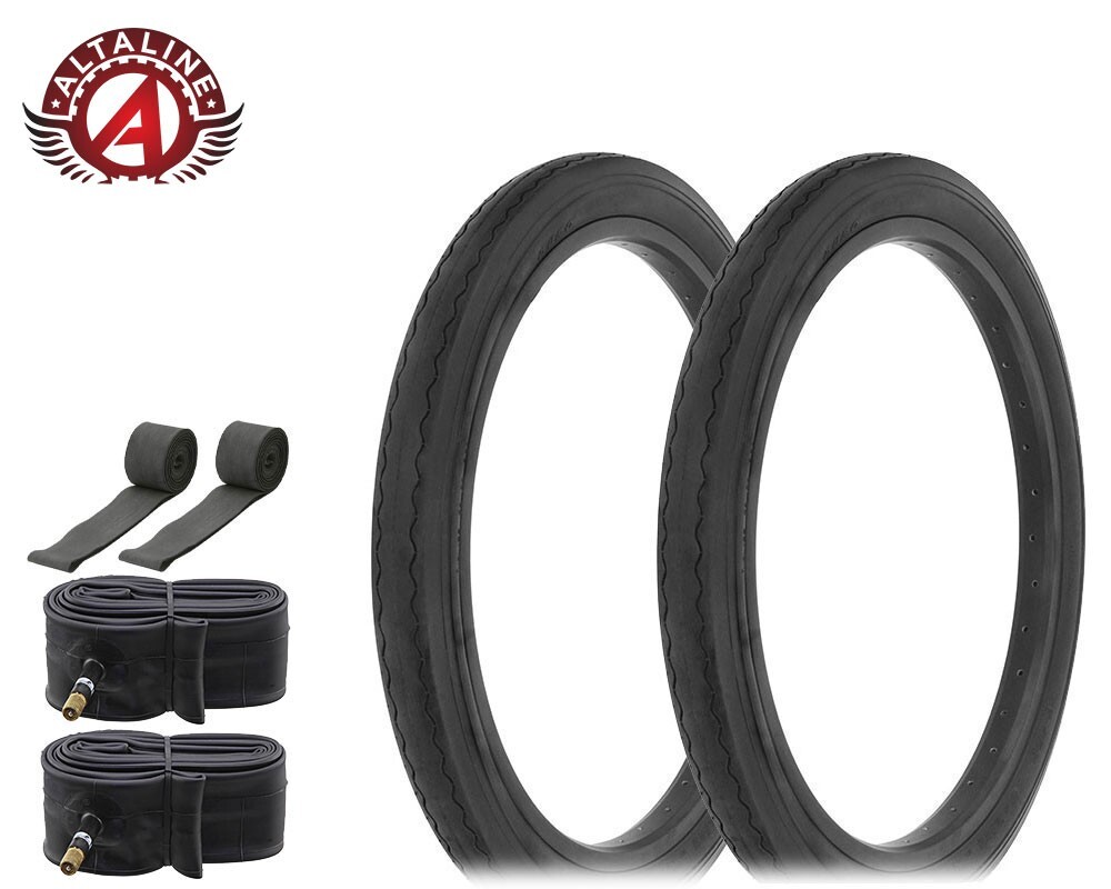 ALTALINE BICYCLE SLICK/SMOOTH TREAD MUSCLE S-2 TIRES 20 x 2.125 6PC SET.