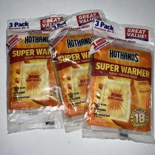 hot hands super warmers 3-3pk 18 Hours, Nine Pair Total