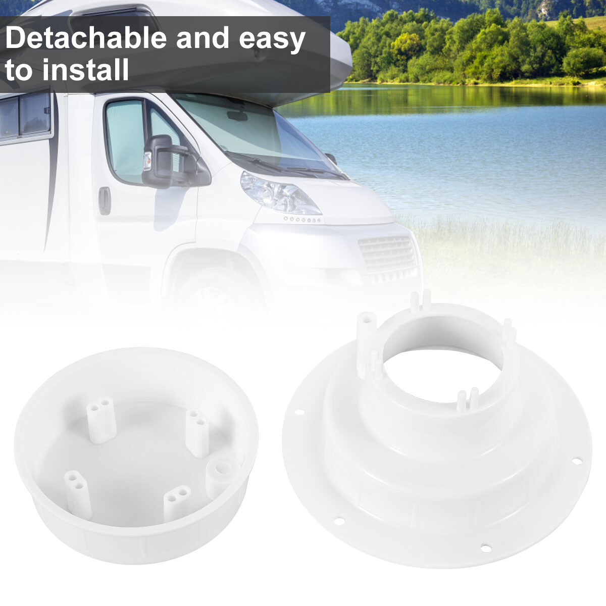 2Pcs RV Plumbing Vent Cap Plastic Roof Cover for Trailer Camper 1" to 2 3/8" BS eBay