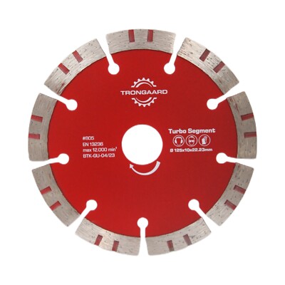 TRONGAARD Diamant Trennscheibe Turbo Segment / 125mm, 180mm und 230mm