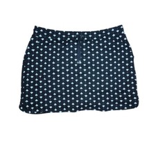 CROFT  BARROW Black Geometric Pull On Skort with Pockets Womens Size XL