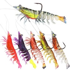 Prawn Soft Plastic Flathead Jacks Barra Bream Deadly Prawn Lures 75mm & 90mm Aus