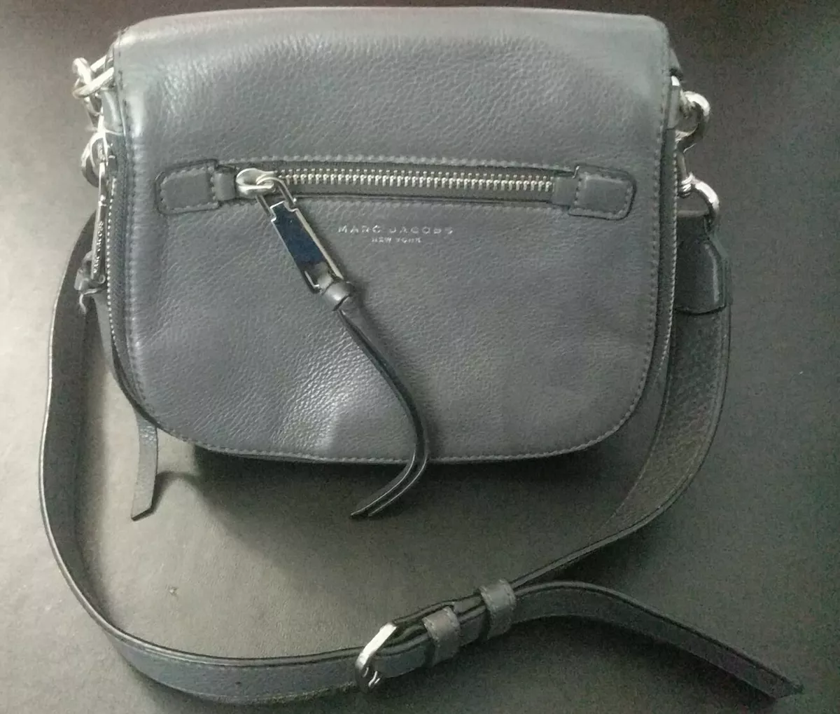 Marc Jacobs Rider Leather Crossbody Bag (Black) : Clothing, Shoes & Jewelry  