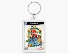 Custom gamecube game cover art acrylic keychain - personalised any game