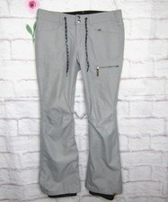 Roxy Gray Rifter DryFlight 10K Snow Ski Snowboard Pants Lined Size S