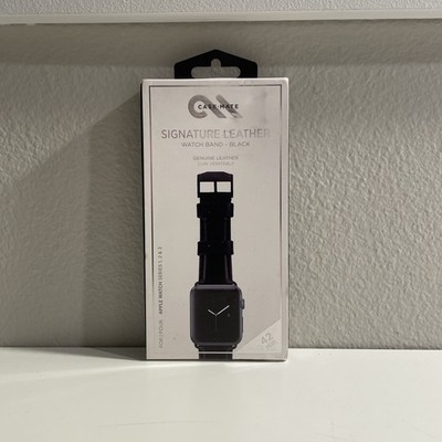 Case-Mate 42mm Apple Watch Signature Leather Watch Band OPEN BOX