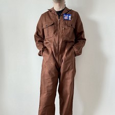 Yarmo British sanforized workwear coverall jumpsuits butcher button L,UK42 ,US44