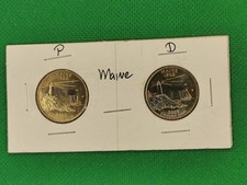 Lot 397  , 2 x Quarter USA 2003 Maine P und D , 2 x 25 Cents, unc