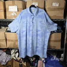 Callaway Shirt Men 2X Magnetic Blue OptiDri Swing Tech Short Sleeve Cooling Polo