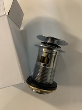 11/4” Chrome Basin Sink Waste Slotted Pop Up Sprung Plug Click Clack 