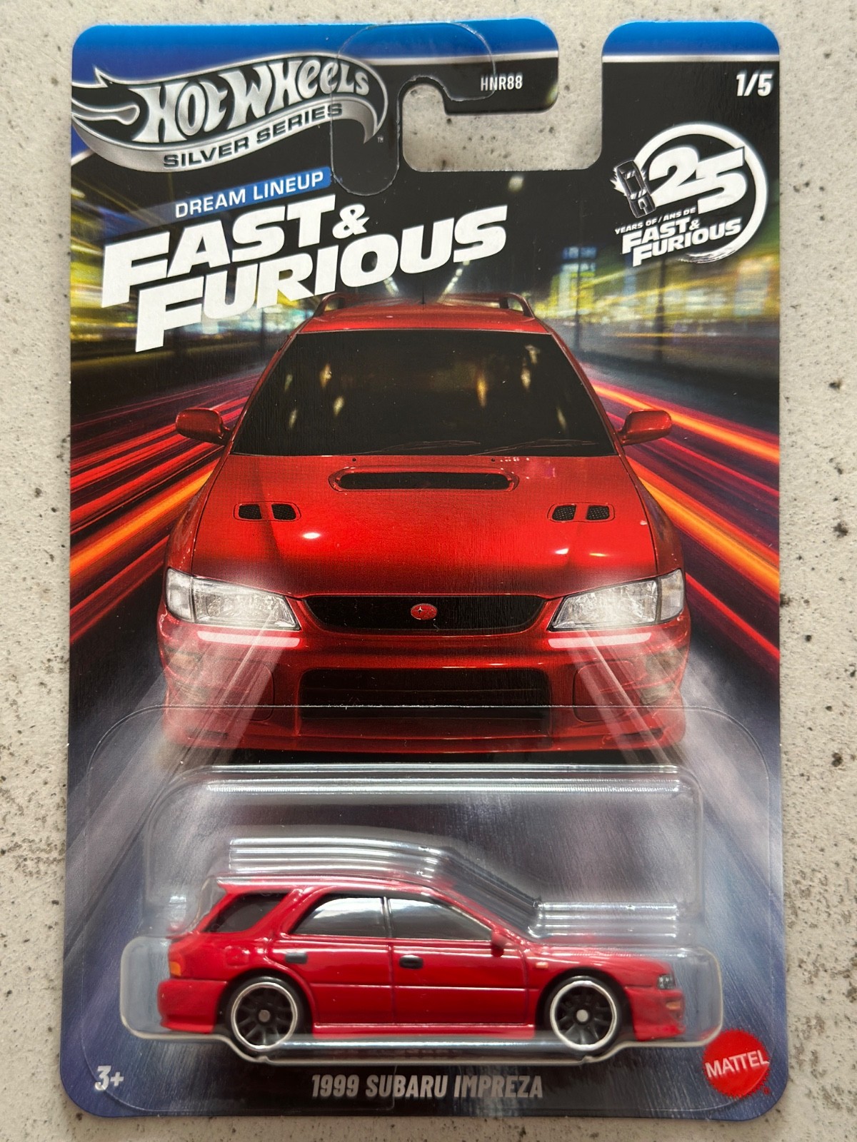 Hot Wheels Fast & Furious 1999 SUBARU IMPREZA with Protector sti wagon wrx 22b