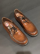 Vintage JCPenney The Fox Brown Leather Derby Dress Shoes Mens 10.5 D USA
